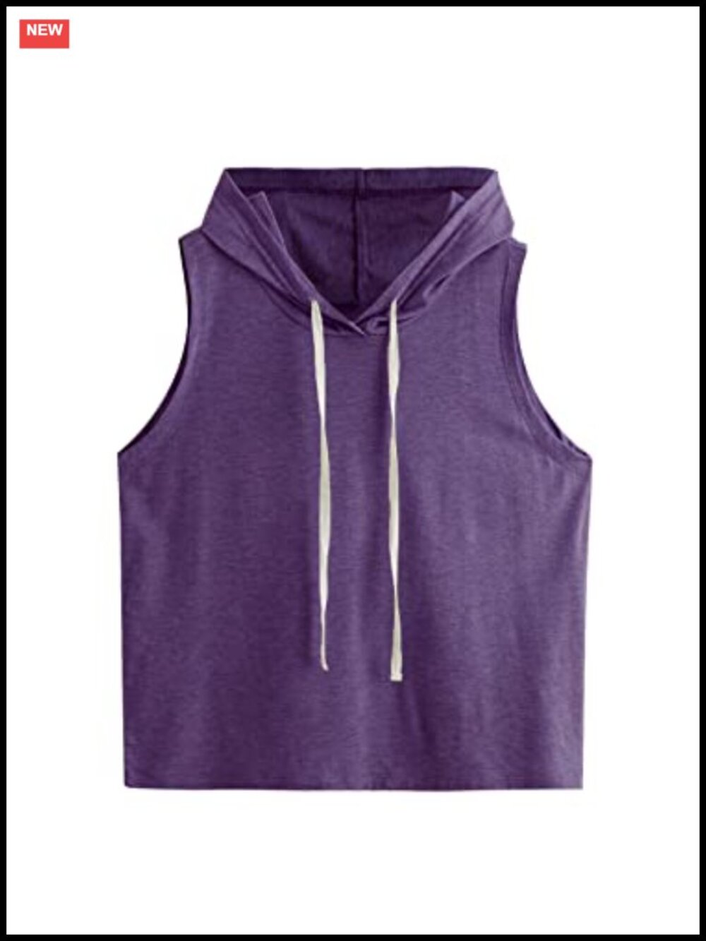 Sleeveless Hoodie Tank Top Athletic Workout Muscle Shirt